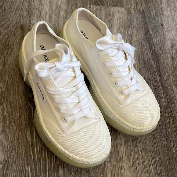 Alexander Wang size white sneakers